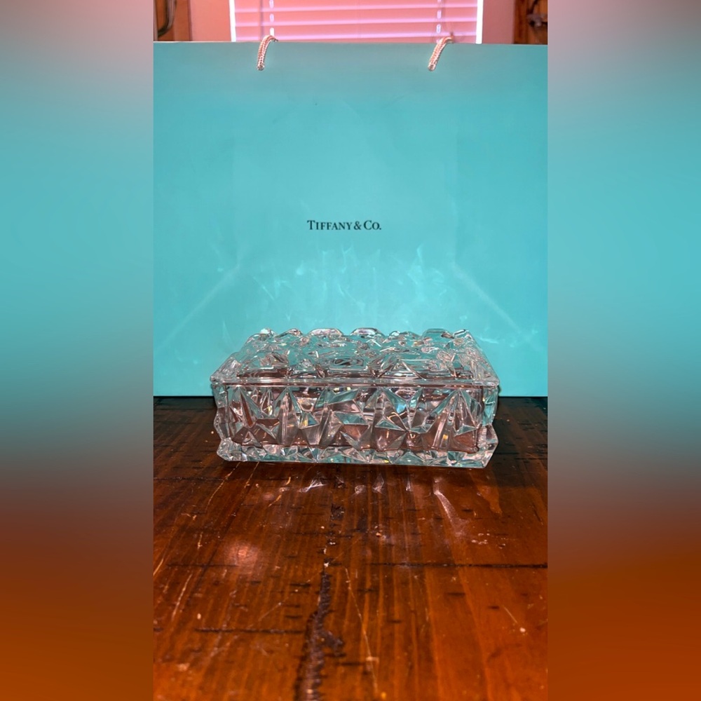 Tiffany & Co. Textured Glass Jewelry Box
